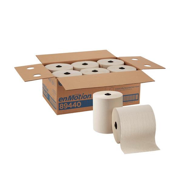 Towel Roll enMotion 50% Recycled Fiber 8.2 in x 700 Feet Brown 6 Rl/Ca